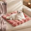 Anti-slip Pet Mat for Puppy Faux Fur Mat, Soft Warm Cat Sleeping Pad with Non-slip Bottom, Cozy Crates Self-Warming Fuzzy Bed Dogs Cats, Machine