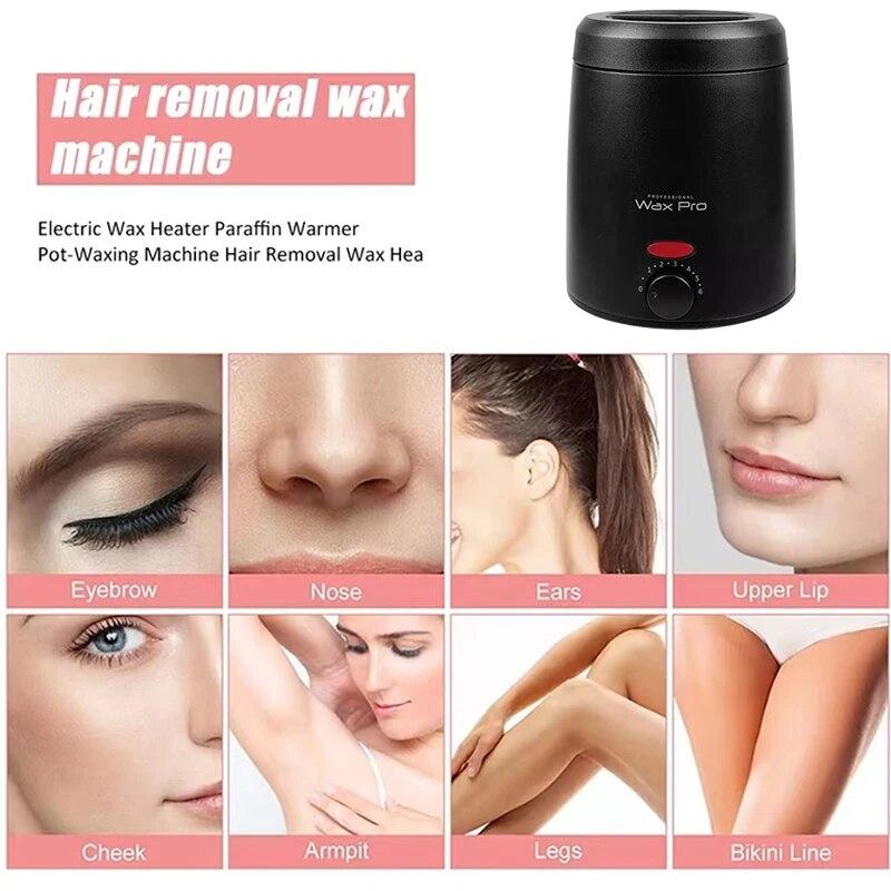 Electric Wax Heater Hot Machine Paraffin Pot Warmer Hair Removal Wax-melt Epilator Quick Heater Portable US EU