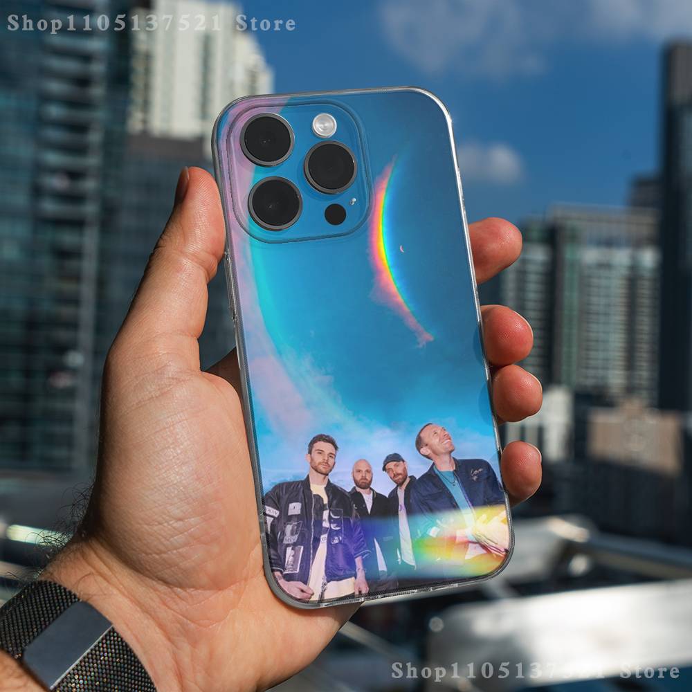 Band C-Coldplay Phone Case For iPhone 17,16,15,14,13,12,11 Pro,Max,Plus,X,XS,XR,SE4,E Mini Transparent Soft Cover