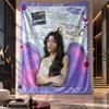 Wandbehang-Gobelin, Stoff-Hintergrund mit Olivia Rodrigo-Druck für Schlafsaal-Party-Dekoration