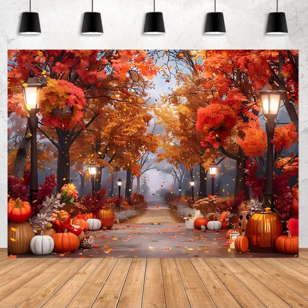 2D flat banner - Extra-large size 6020*320cm - 1 piece - Autumn Splendor - 5x3 feet / 5x7 feet vinyl backgroundzyc