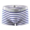 Men's Striped Cotton Boxer Briefs - Low Waist, Sexy & Sporty