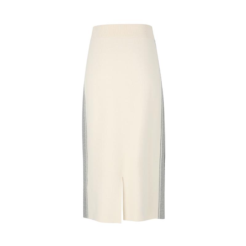 SOUP H Silhouette Color Line Skirt (Szaks8A)