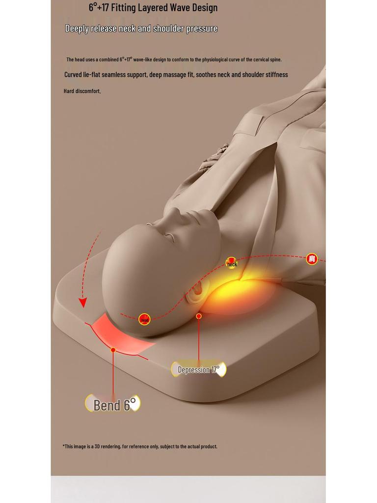 Oakes Multifunctional Electric Massage Pillow for Neck, Shoulders, Waist, and Back