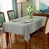 Elegant Grey Jacquard Tablecloth 60x120 Inches - Durable Polyester Material, Suitable for Wedding Decoration