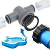 P61408 T Joint Pool Hose Adapter 1.5 To 1.25inch Swimming Pool T-Joint Filter Pump Hose Connector 3 Heads for Filter Pump