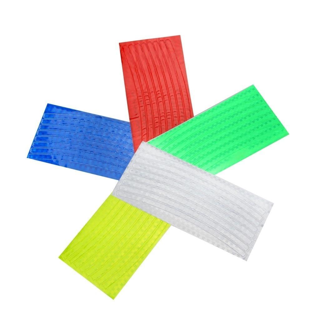 Fluorescent Bike Bicycle Sticker Cycling Wheel Rim Reflective Stickers