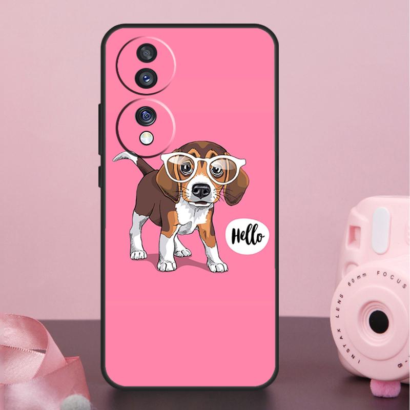 

Beagle Dog Cute Cartoon Case For Honor 400 Pro 200 50 70 90 X9a X9b X9c X9d X8b X8c Win Magic 7 Lite 5 6 8 Pro Cover Honor 70 Lite