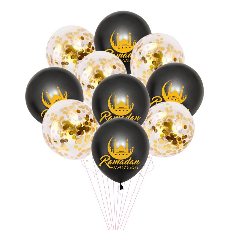 Islam Al Adha Eid Mubarak Banner Bunting Balloons 2024  Kareem Ramadan Decoration For Home Islam Muslim Event Party Supplies