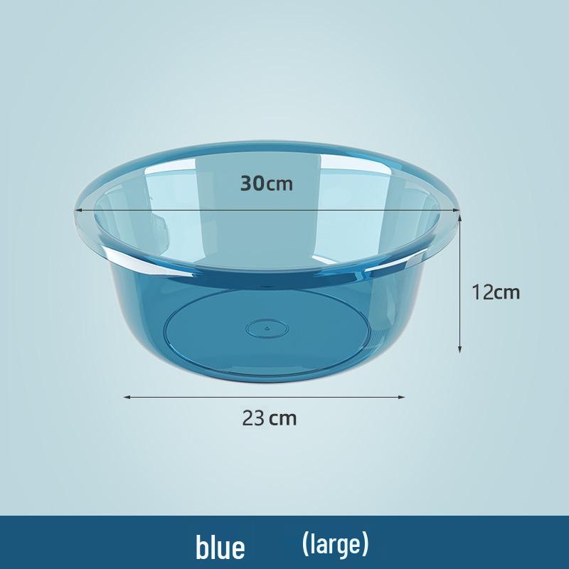 Durable Clear Plastic Washbasin for Vegetables, Laundry, and Foot Washing - Child and Baby-Friendly