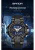Sanda Men's Teen Sports Luminous Waterproof Multifunctional Outdoor Watch