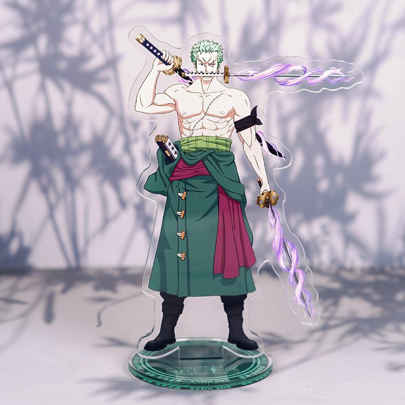 Anime One Piece Luffy Charlotte Linlin Edward Newgate Donquixote Doflamingo Kuzan Jinbe Acrylic Stand Figures Toys Decoration