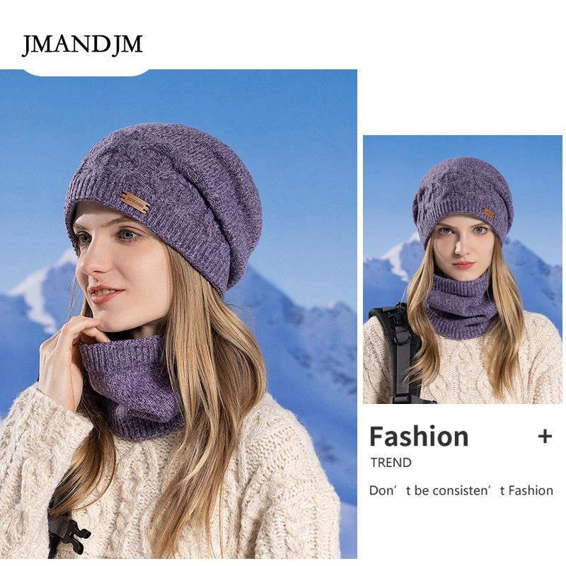 Зимняя шапка женская для верховой езды теплая защитная шапка из шерсти флисовый шарф — фото 3