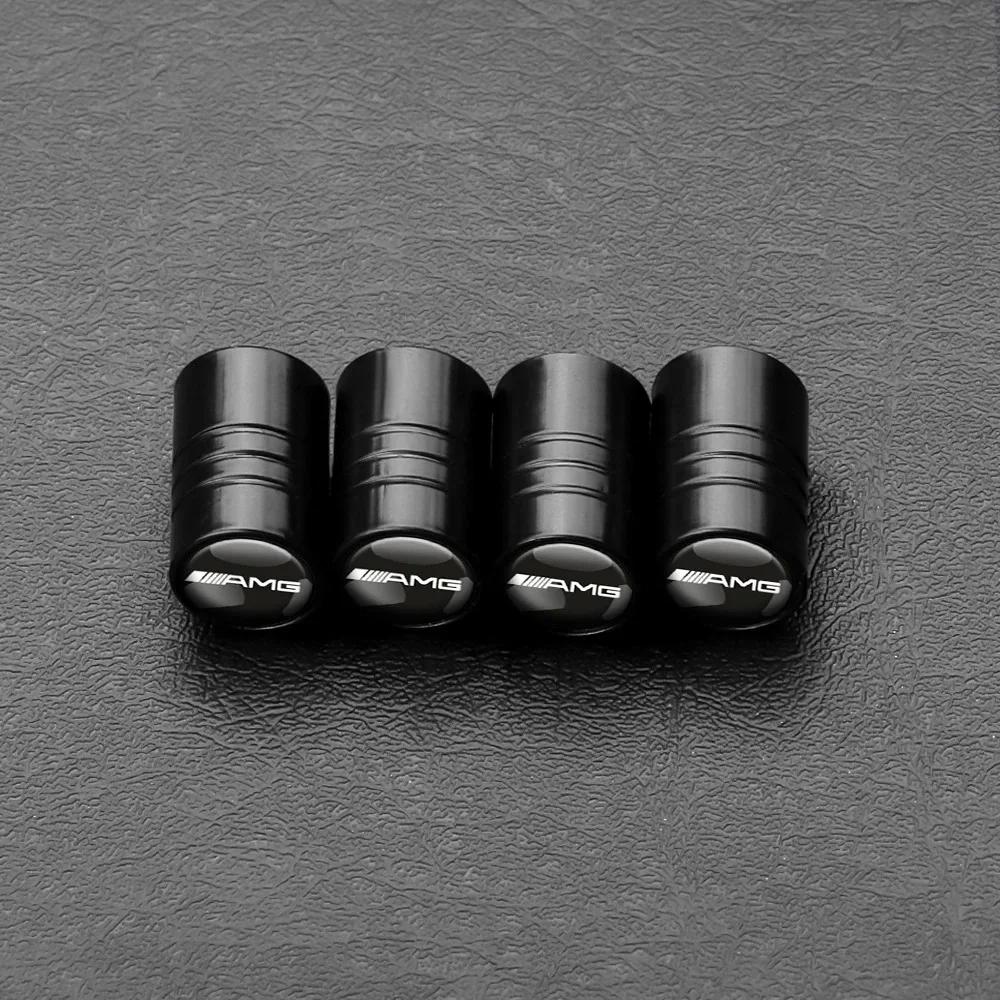

GLC GLB 4pcs Aluminum Car Wheel Tire Valve Caps Covers For Mercedes Benz W203 W204 W205 W210 W211 W212 W221 W222 CLS CLA CLK SL