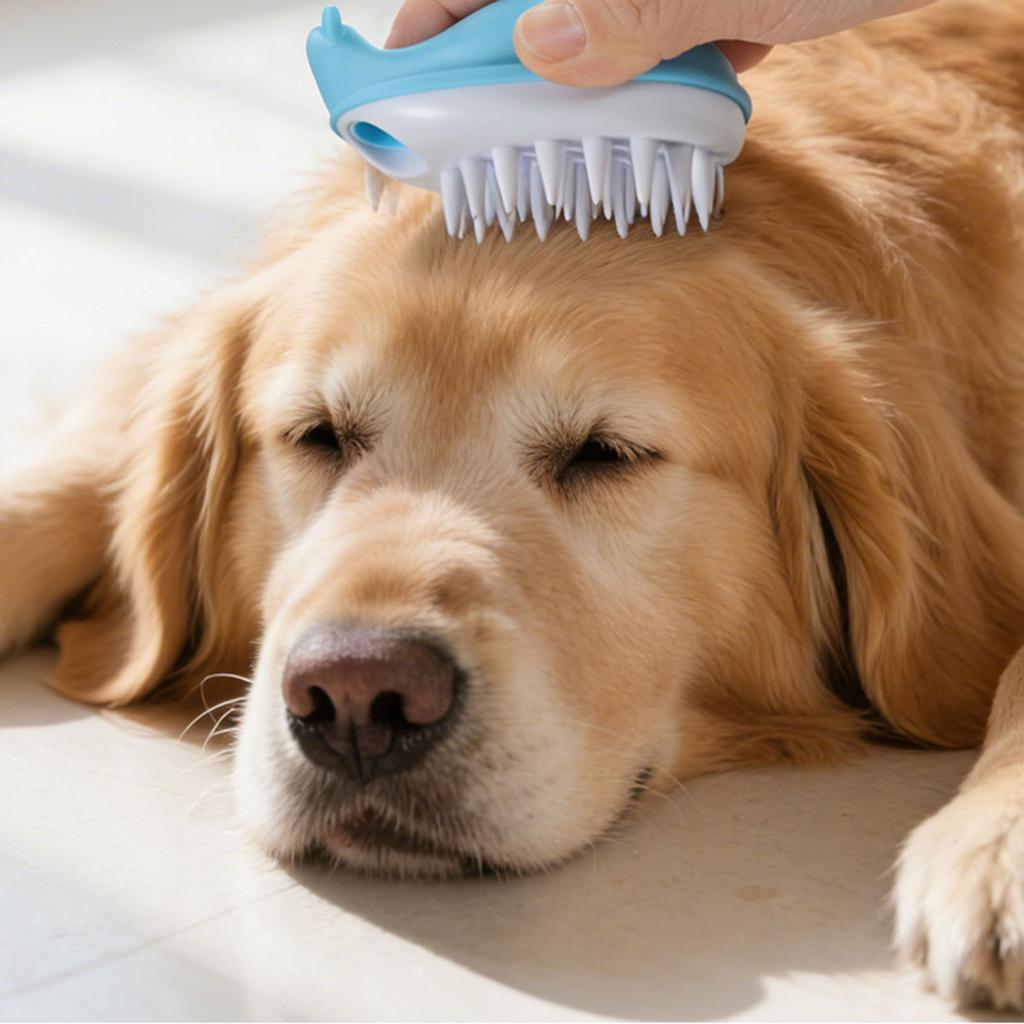 Dog And Cats Bathing And Massage Brushes
