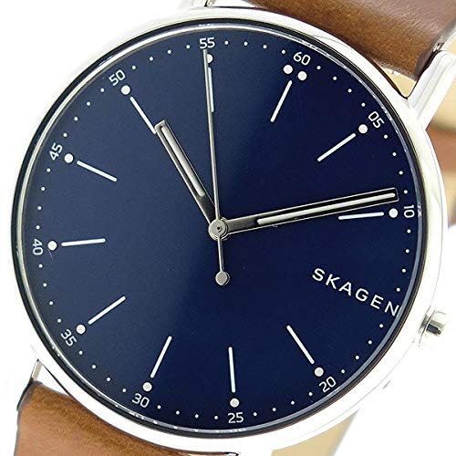 Skagen Signature Quartz Men's Watch SKW6355 Navy/Brown [Parallel Import]