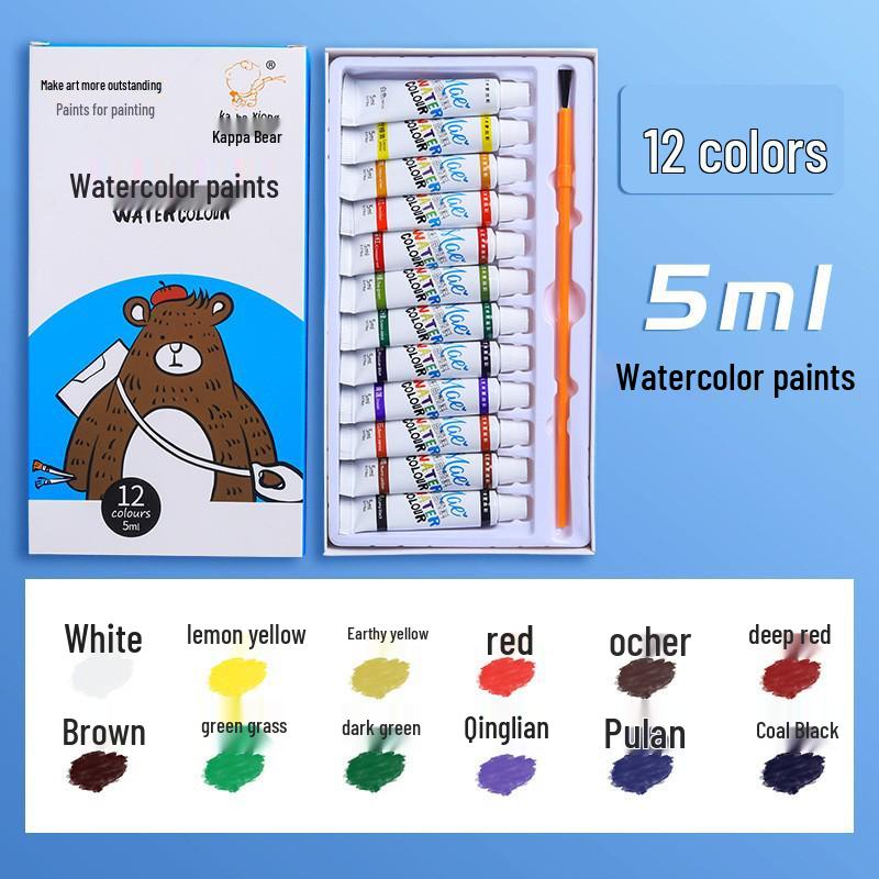 Portable Acrylic Watercolor Paint Set for Travel Sketching & Drawing