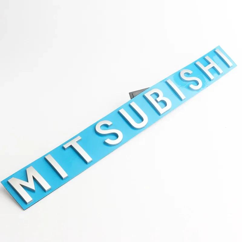 

36.5x4cm ABS Front Head Letter Sticker Rear Trunk Badge for Mitsubishi ASX Ralliart Lancer Mirage Colt Pajero Outlander Eclipse