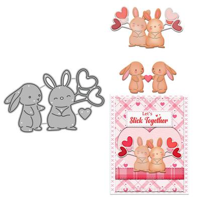 Rabbit Pattern Carbon Steel Cutting Die for Scrapbook and Paper Art Embossing