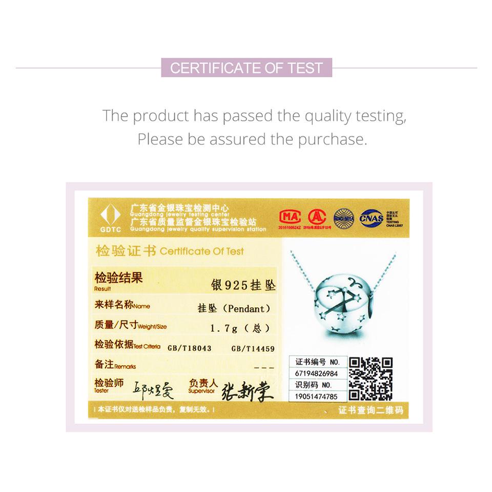 Pandantiv autentic din argint 925 și zircon BAMOER Pandantiv unic Berbec potrivit pentru brățară și colier DIY