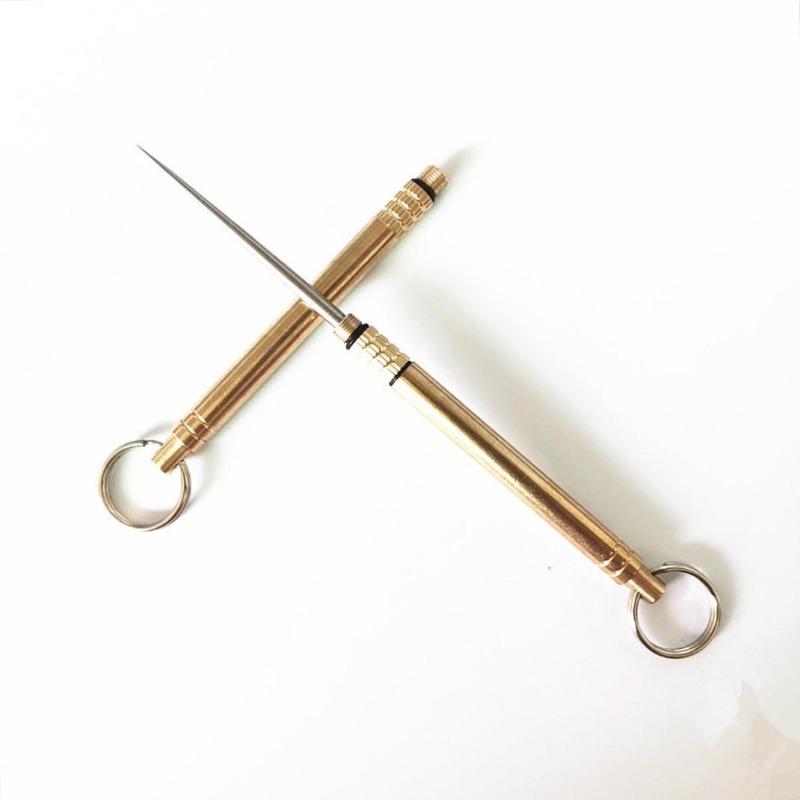 Portable Multifunctional  Titanium Alloy Toothpicks Pocket Toothpick Holder Fruit Fork Outdoor Picnic Camping