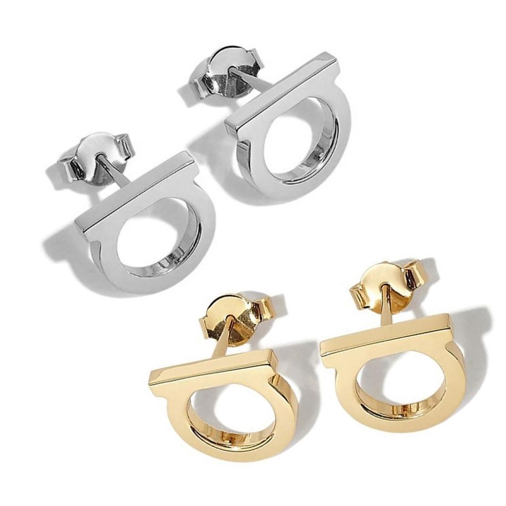 Fashionable Sturdy Stainless Steel Initial Studs Earrings Daily Decoration for Trendy Accessorizing in Any Occasion