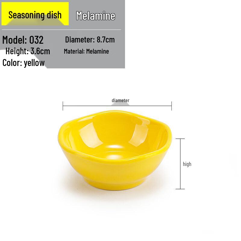 Melamine Round 3-Compartment Sauce Dishes (10-Pack)
