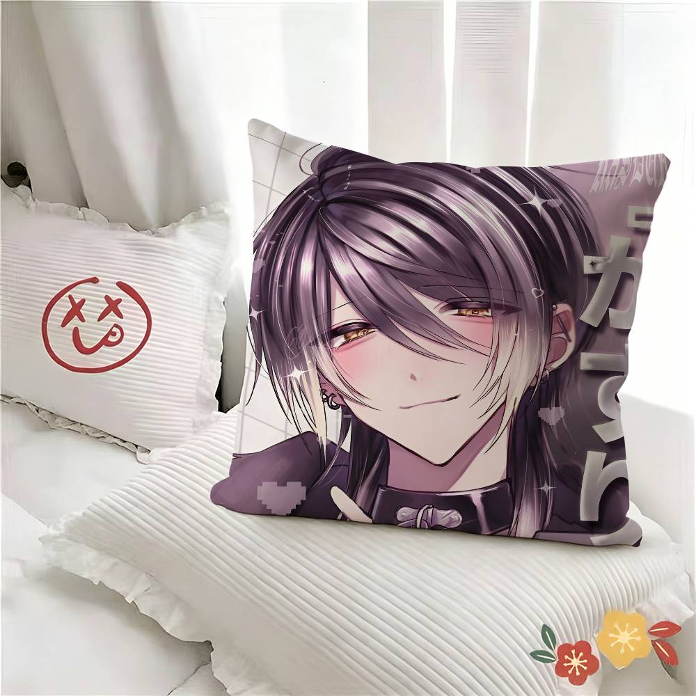 pc Anime Kasurich Pillow Case Fashion Square Pillowcase Bedroom Sofa Room Ins Decoration Leisure