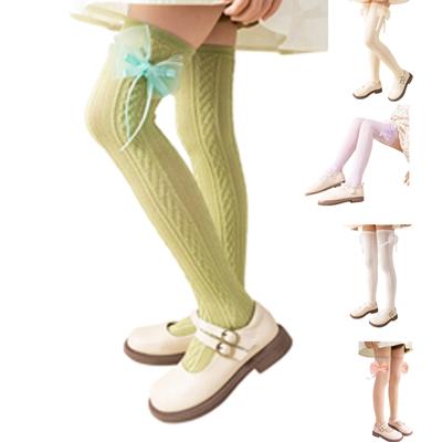 Comfortable Knee Length Socks for Girls Soft & Breathable Girls Thigh High Socks Cotton Sock Suitable for 4-12 Year