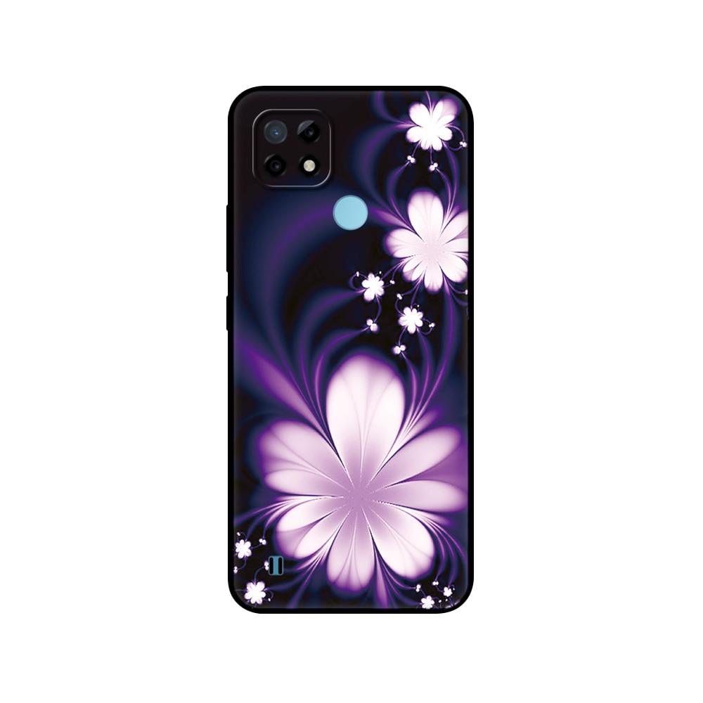 For Realme C21 Case Silicon Back For OPPO RealmeC21 C 21 Phone Covers 6.5" Funda RMX3201 Bumper Capa Etui Soft Black Tpu Case