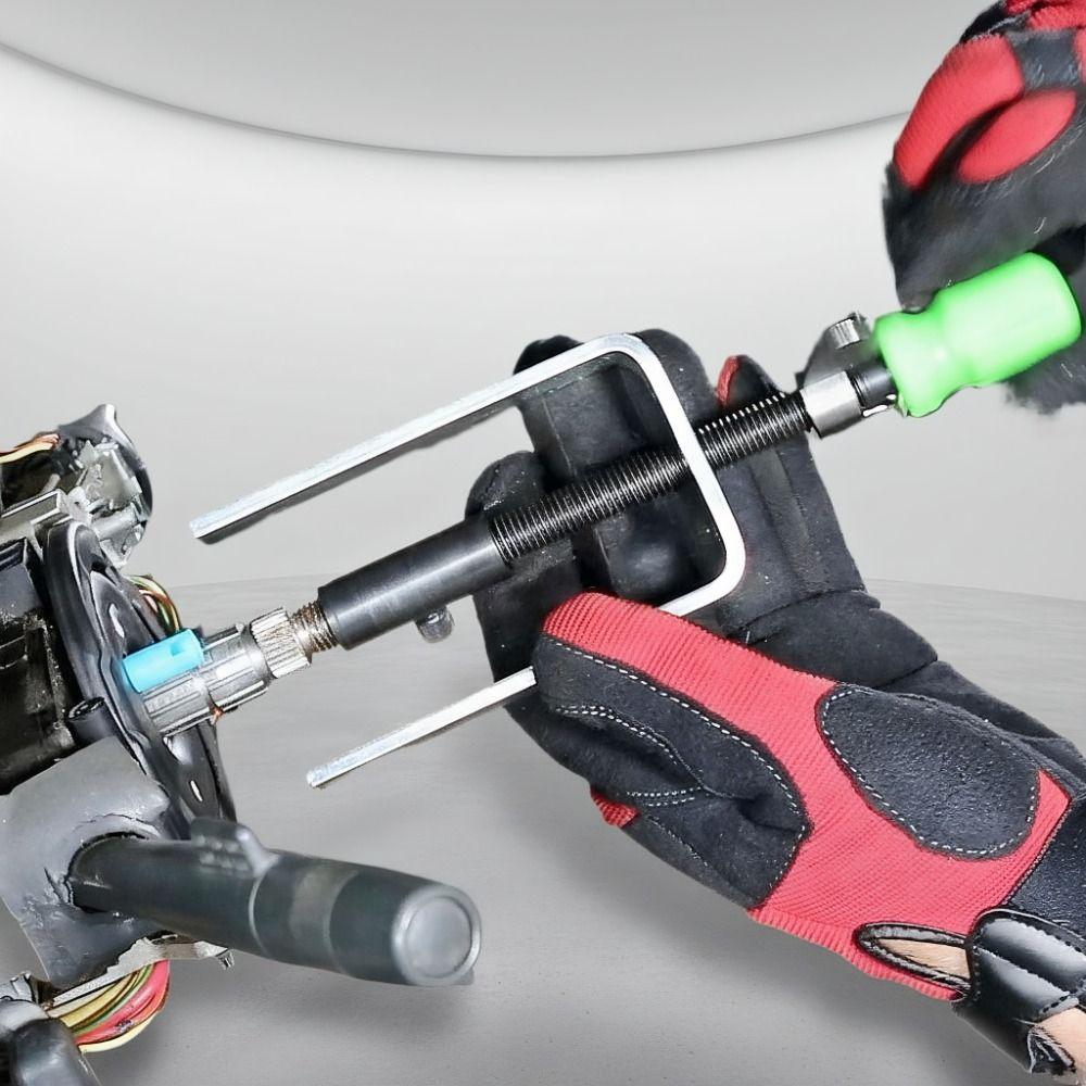 Heavy Duty Lock Plate Retainer Tool Steel Splitter Steering Wheel Puller  Auto Repair