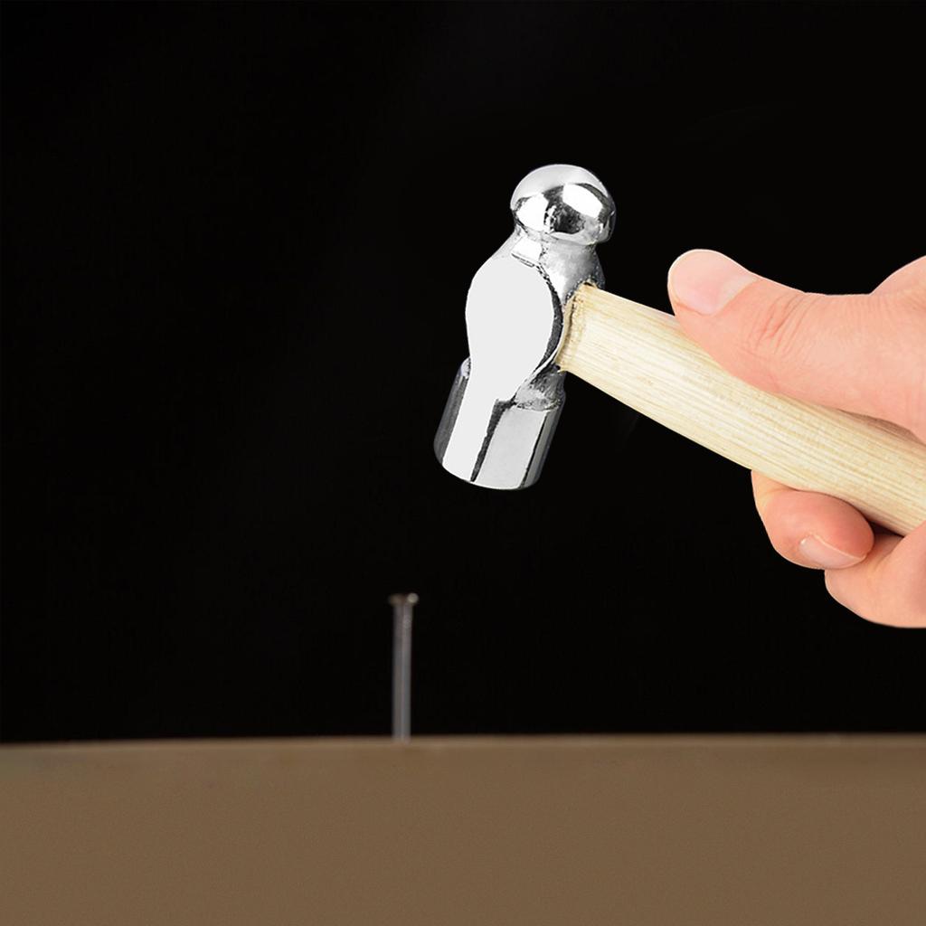 Mini Hammer Smashing Walnut Round Head Wooden Handle Hammer Car Escape Tool Hand Hammer Multifunction Mini Hammer