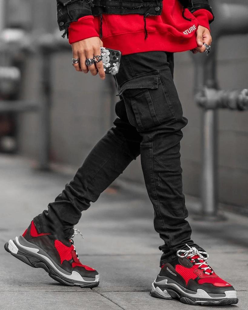 European American Men's Slim Fit Side Pocket Skinny Jeans