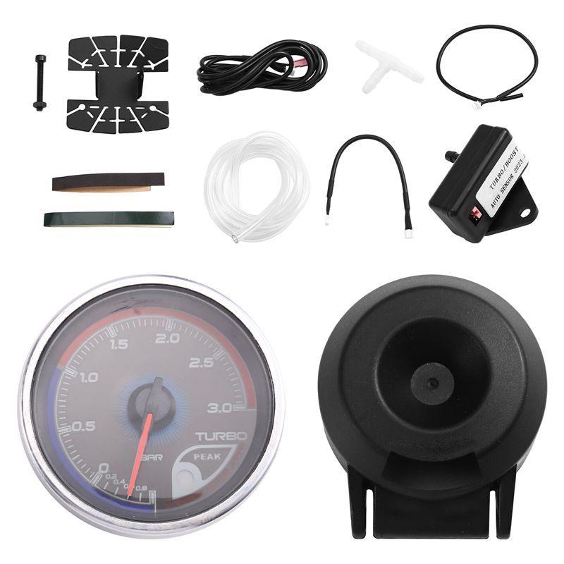 Car Meter 12V Turbo Boost Gauge 0-  3BAR Universal Gauge For Vehicle Performance Monitoring
