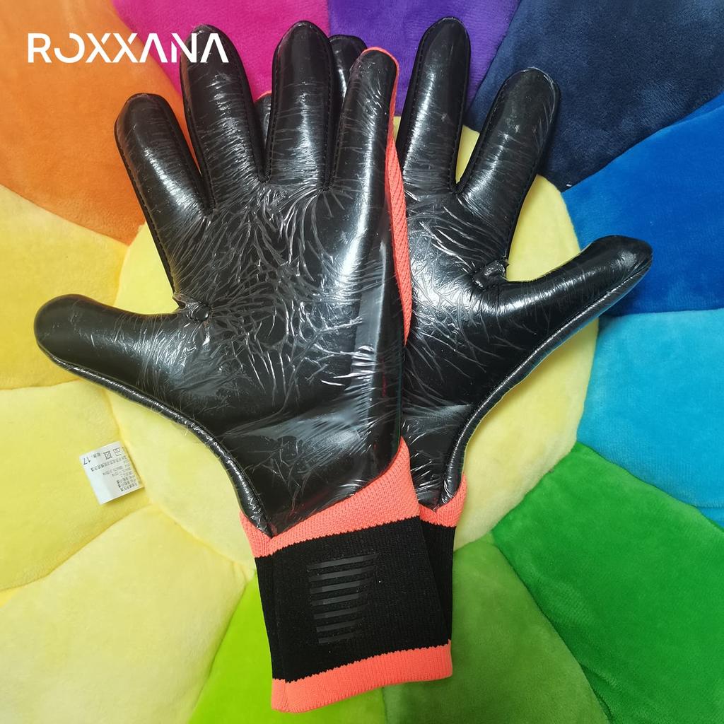 ROXXANA Fußballtorwarthandschuhe für Erwachsene und Jugendliche, Hochleistungs-Torwarthandschuhe Verbesserter Grip, Atmungsaktiv Langlebig