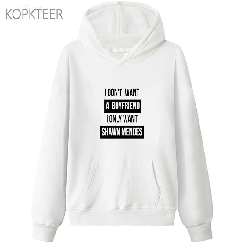 Cheap Shawn Mendes Letter Hoodies Autumn Hoodies Men Women Loose
