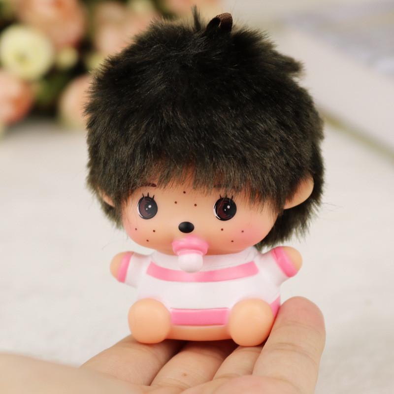 Adorable Kiki Cartoon Doll Diy Toy Cute Keychain Decoration For Kids In Pink