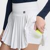 Fila Tennis Fashion Minimalist Classic Sports Training Versatile Comfortable Pleated Tennis Skirt Women skirts Jade-White A11W613302FWT