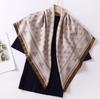 New silk scarf 91 large square scarf fashionable versatile fashion foreign style French scarf women's shirt shawl scarf wholesale