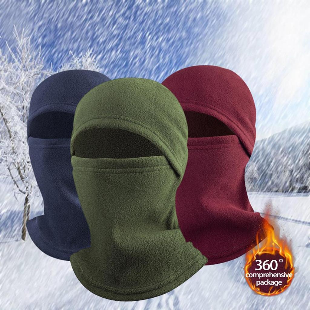 Winter Windproof Cycling Mask & Multi-Function Scarf: Warm Polar Fleece Ski Hat & Cold-Proof Headgear
