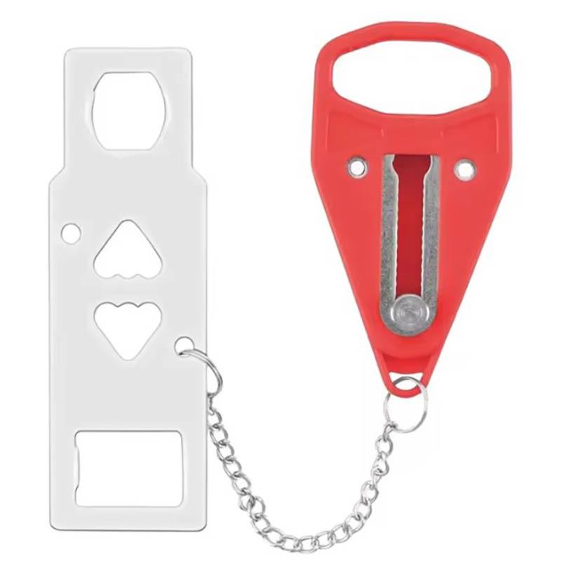 Переносной дверной замок для дома, двойной противоугонный цепной замок для номера отеля, противоугонный замок безопасности для квартиры и колледжа