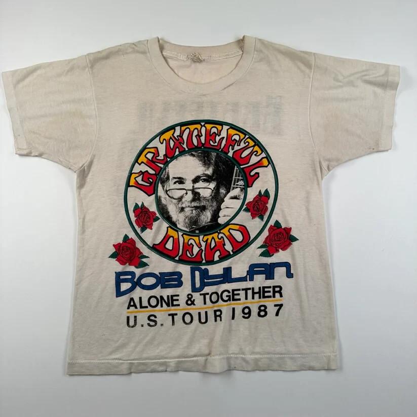 Vintage 1987 Grateful Dead Shirt S-5XL Fans Gift Bob Dylan All Size S-4XL S
