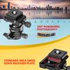 Zeadio Universal Ball Head Mount with Arca Swiss Plate 10kg Weight Panoramic Camera Compatible with Screws - Capacity, 360° Head, 1/4" & 3/8"