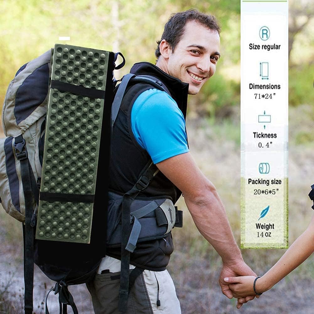Moisture-Proof Pad Tent Sleeping Pad Tent Mat Foam Camping Mat Folding Picnic Mat Soft Compact Cushion Foldable Backpack