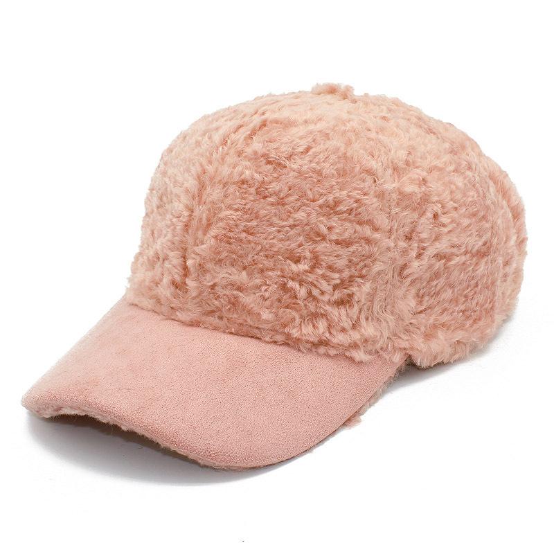 Autumn and Winter Hot Trend, Fashionable Face-enhancing Plush Baseball Cap, Versatile for Men and Women, Large Head Circumference Adjustable Buckle,