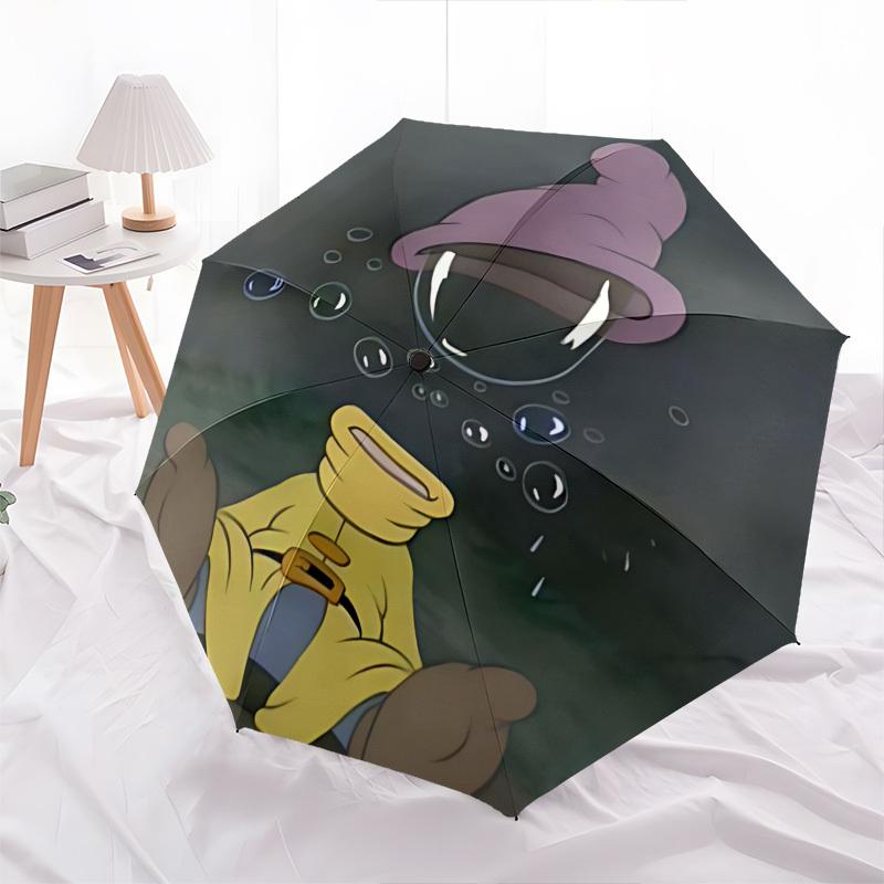 The Dwarfs Themed Automatic Opening and Closing Umbrella, Brightly Colored 8-rib Portable Umbrella, Suitable for Men and Women, A Perfect Gift for Chr
