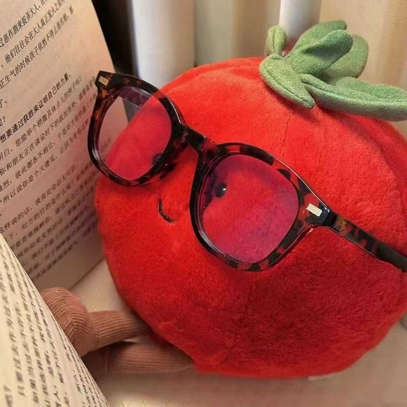 Fruit Plush Toy Eggplant Tomato Pink Peach Banana Pear Persimmon Vegetable Doll Simulation Birthday Christmas Gifts Decor
