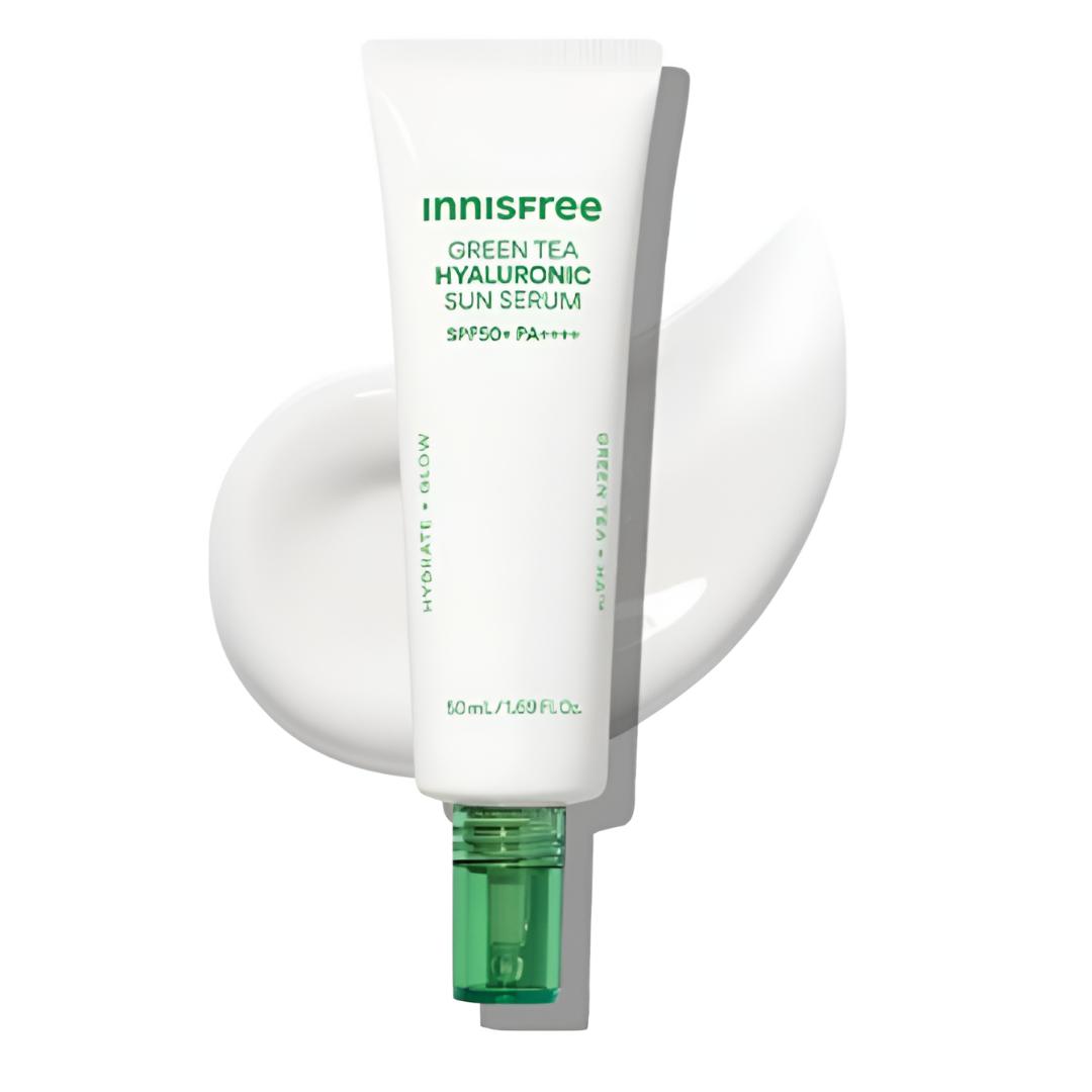 [Innisfree] Green Tea Hyaluronic Calming Sun Serum SPF50+ PA++++ 50ml