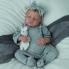 Wiedergeborene Bebe Puppe Spielzeug 19 Zoll Levi Wiedergeborenes Baby Realistischer Weicher Körper Lebendig LoL Bebe Neugeborenes Fertige Handgepflanzte Haare Puppe
