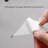 100pcs Triangular Shape Adhesive Collar Stays Self Adhesive Shirt Neck Stays  For Men